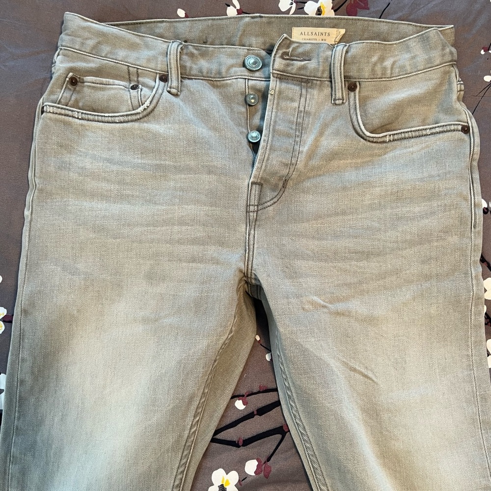 All Saints men’s cigarette jeans w32